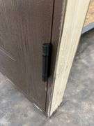 Dark Walnut, Ext Fiberglass, 330 W/6 Lite 22"x16", Clear Glass,36"x80", LH
