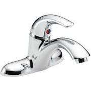 Low Arc Bathroom Faucet Chrome Finish Single Handle