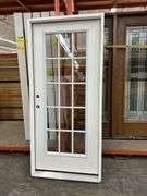 Exterior 15 Lite Fiberglass Door 36"x80" RH