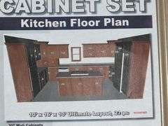 Assembled Sonona Wheat Kitchen Cabinet Set 10'x16'x10'