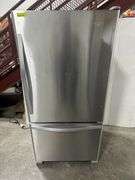 22 cu. ft. Bottom Freezer Refrigerator in Stainless Steel with Spill Guard Glass Shelves