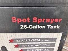 ATV Spot Sprayer, 26-Gallon Capacity, 2.2 GPM, 12 Volt