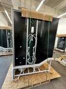 Black Luxury Shower/Tub 32"x60" RHD Jetted, With Many Accessories
