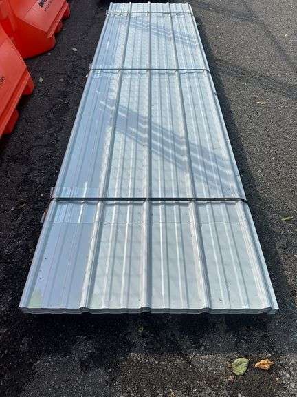 White Corrugated Metal Panel 3'x12'