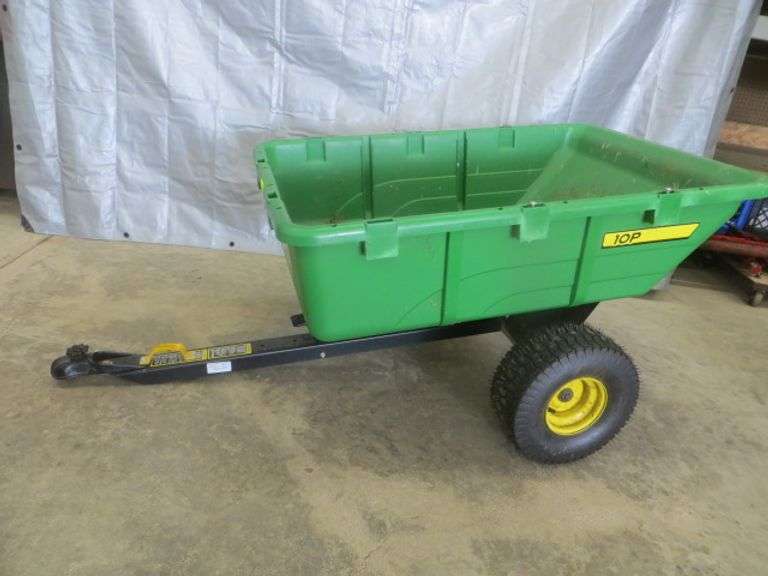 JD Lawn Trailer w/ Dumping Poly Bed