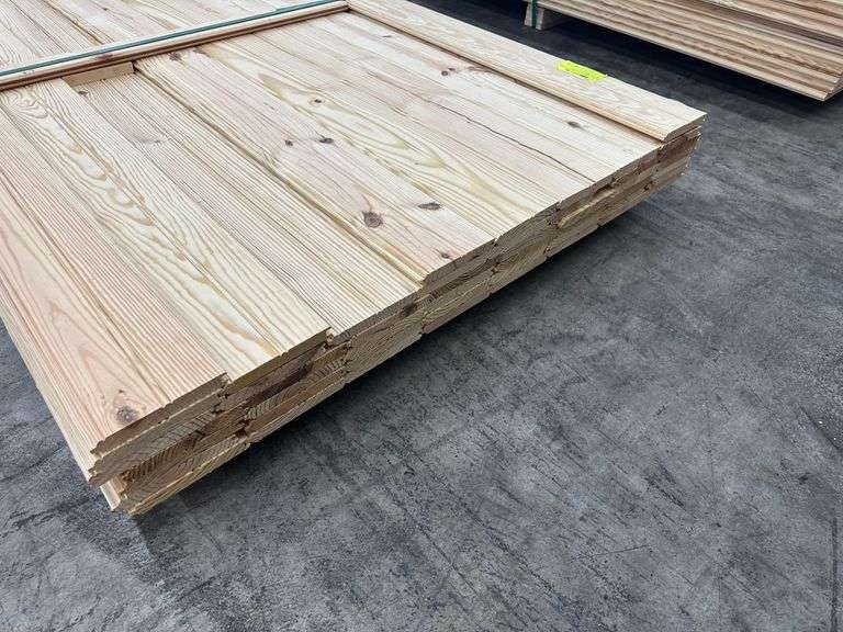 Southern Yellow Pine T&G Paneling 1"x6"x14' Edge and Center