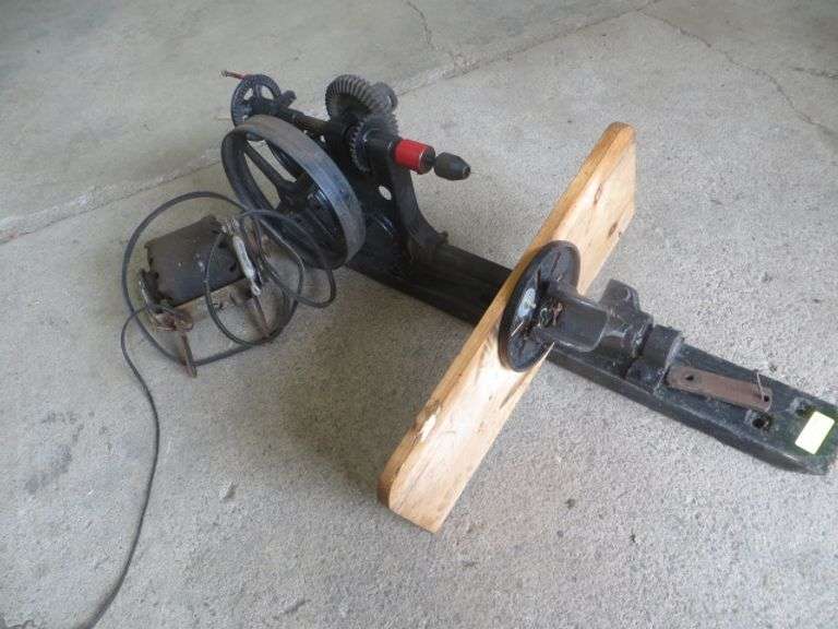 Old Wall Mounted Drill Press w/ Motor