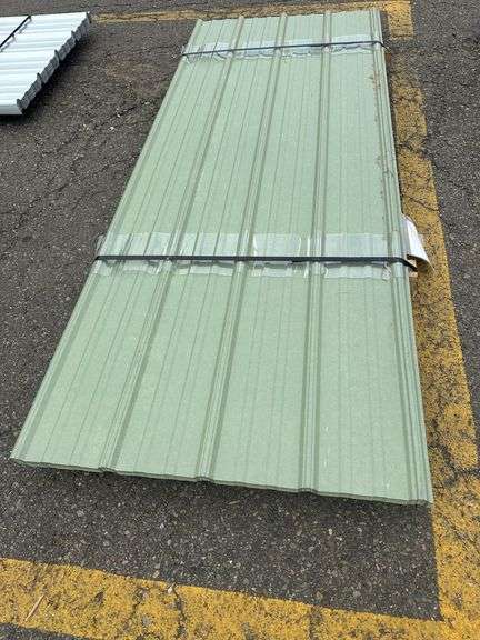 Primer Red R Panel Green Primer Corrugated Metal Panel 3'x8' - Lambrecht Auction, Inc.