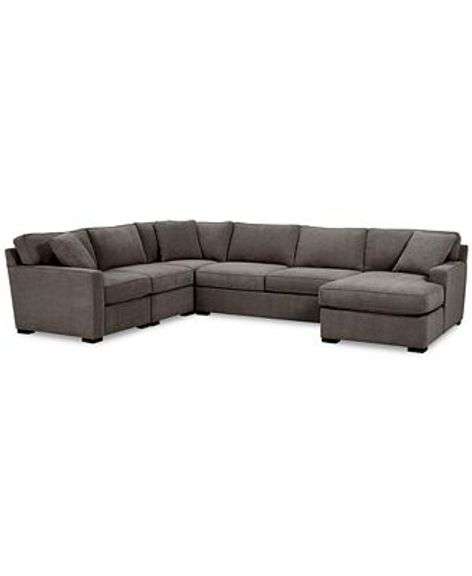 Macys Radley 5pc Fabric Apartment Sectional WITH OTTOMAN Online Retail: $4774