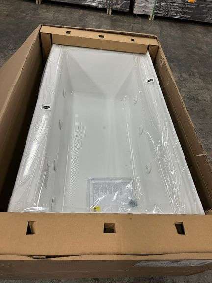 Signature 60" Three Wall Alcove Acrylic Whirlpool Tub with Right Drain Left Hand Pump and Overflow