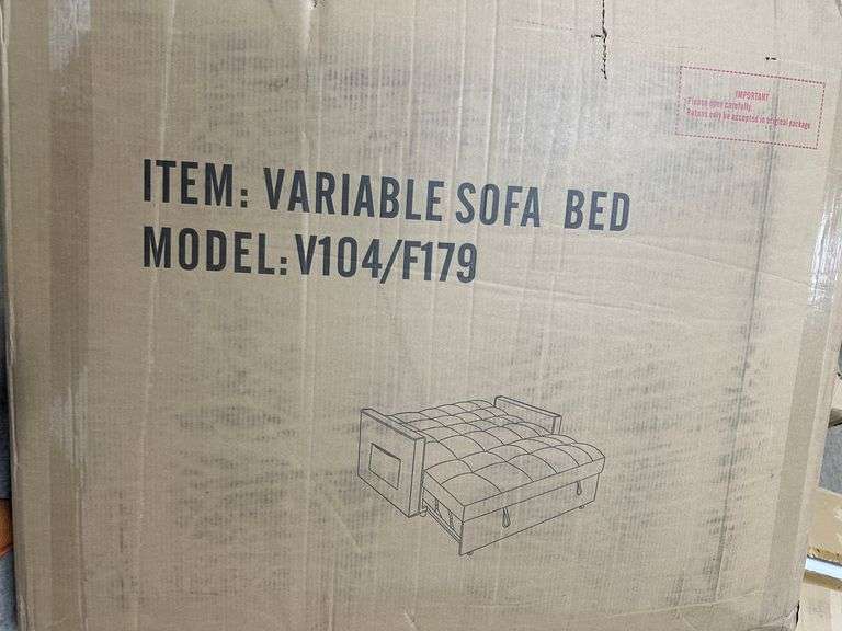 55.1-inch 3-in-1 convertible Sofa Bed Black