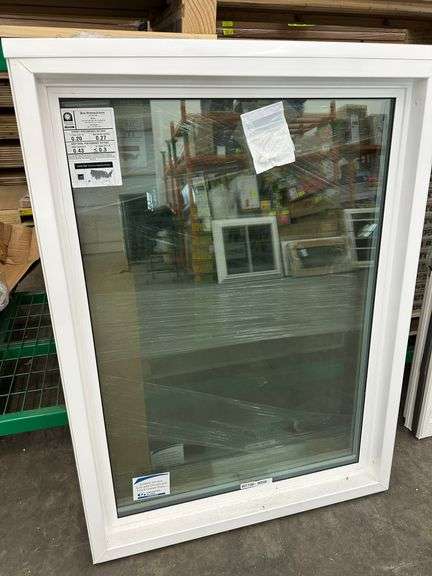 2 White Vinyl Picture Windows 35.75"x48"