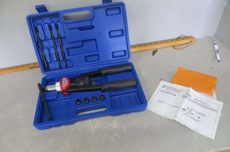 BGS 404 Nut Riveter Tool Set – For Rivet Nuts M3 To M8 With Mandrels & Wrench (7pc)