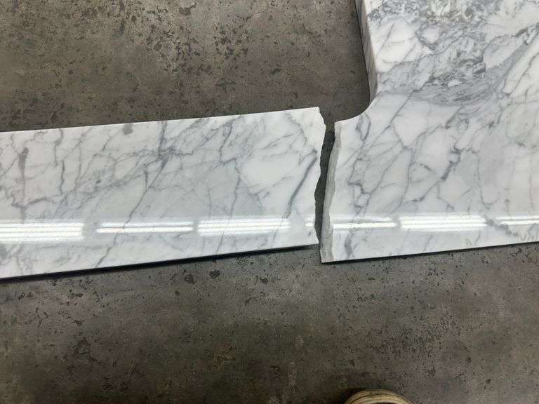 Carrara Marble Double Basin Vanity Top 60"x22"