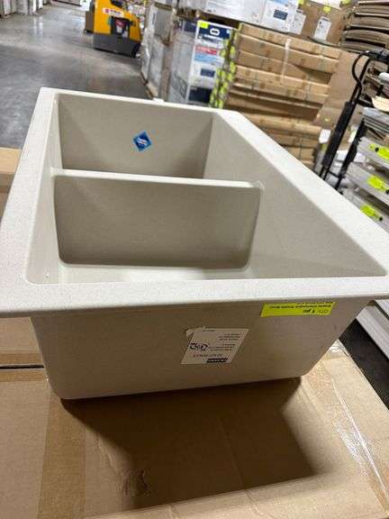Granite Champagne Double Bowl Sink 33"x22"x8 1/2"