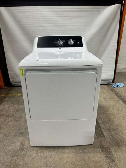 GE 6.2 cu. ft. Capacity Electric Dryer with Up To 120 ft. Venting M# GTX52EASP1WB