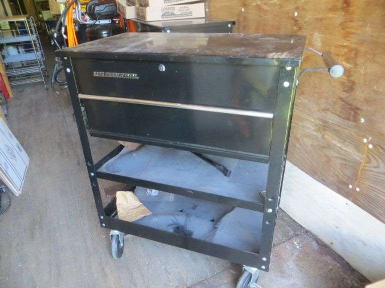 U.S. General Rolling Tool Cart w/ Drawer & Keys