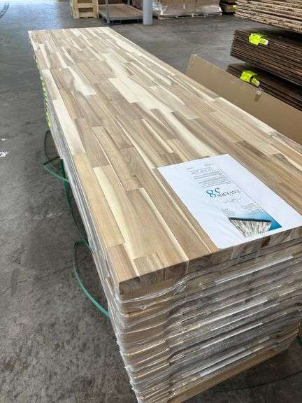 Acacia Butcher Block Countertop 1 1/2"x25"x8'