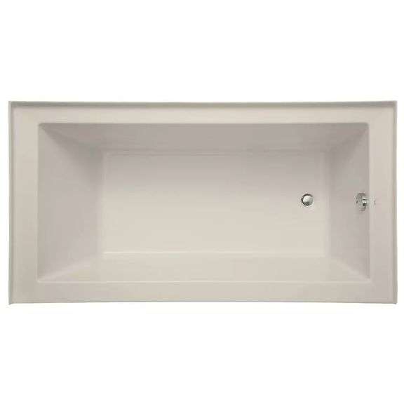 Sitka 60"x32" Soaker Alcove Bathtub with Right Drain in Biscuit