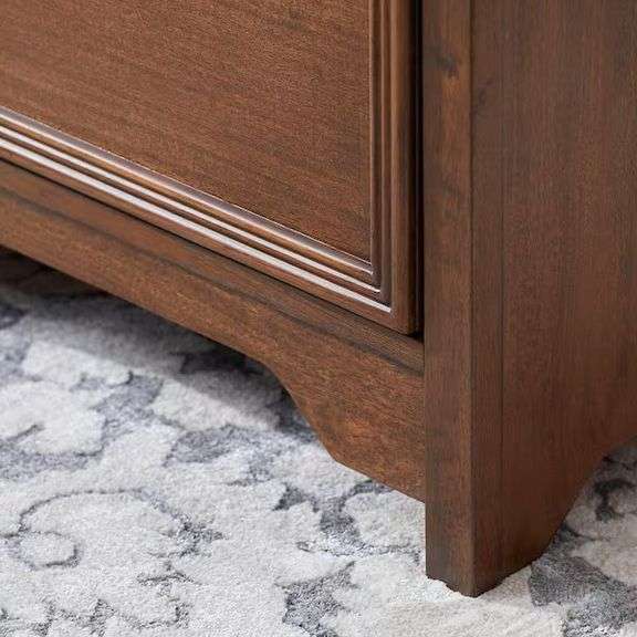 Bradstone 63" Walnut Brown Wood Executive Desk