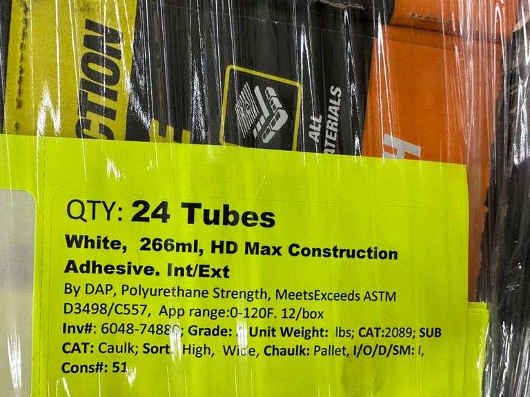 White, 266ML, HD Max Construction Adhesive. Interior/ Exterior