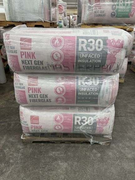 Owens Corning R-30 Unfaced Bagged Fiberglass Insulation