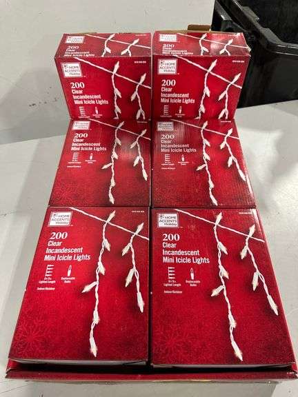 Home Accents Holiday 200 Clear Incandescent Mini Icicle Lights