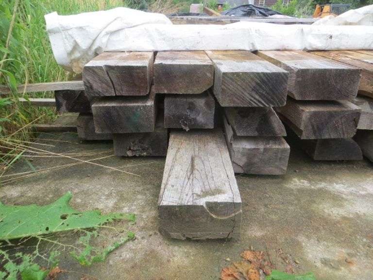 Rough Cut Timber 4"x8"x 16'-20' - 33x$