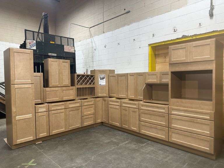 Assembled Sonona Sand Kitchen Cabinet Set 12'x15'