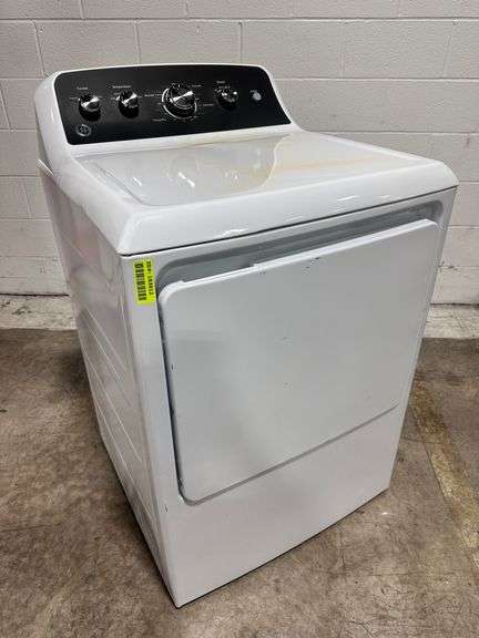 GE 7.2 cu. ft. vented Electric Dryer in White with Auto Dry and Extended Tumble M#GTD48EASW0WB