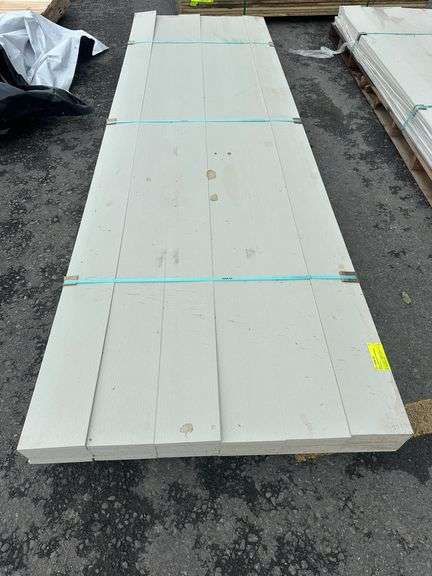 Beige PVC Trim Board, 5/8"x8"x12'
