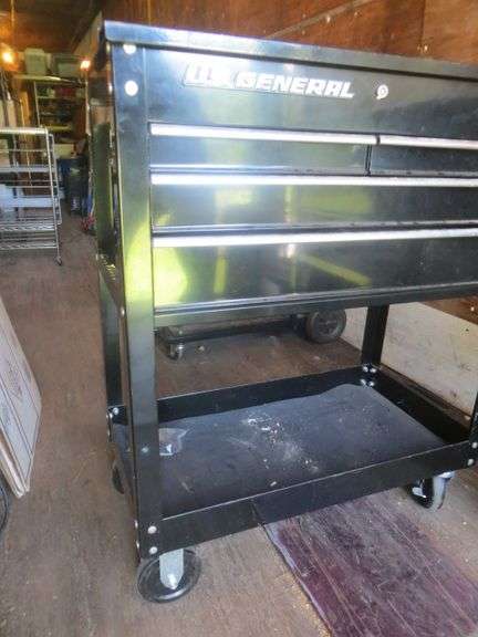 U.S. General Rolling Tool Cart w/ 4 Drawers & Keys