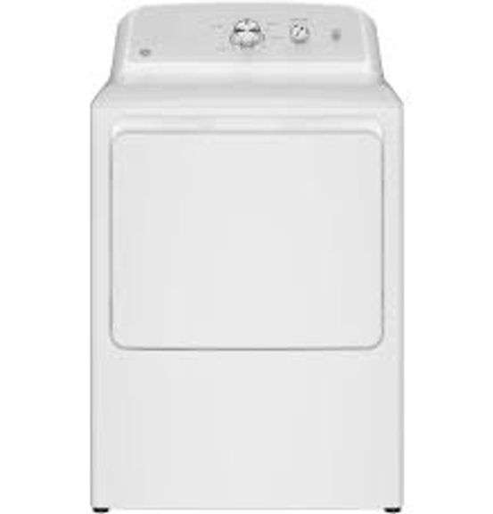 GE 7.2 cu. ft. vented Electric Dryer in White with Auto Dry and 120ft Venting M# GTD38EASW0WS