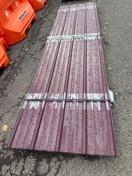 Burgundy Corrugated Metal Panel 3'x12'