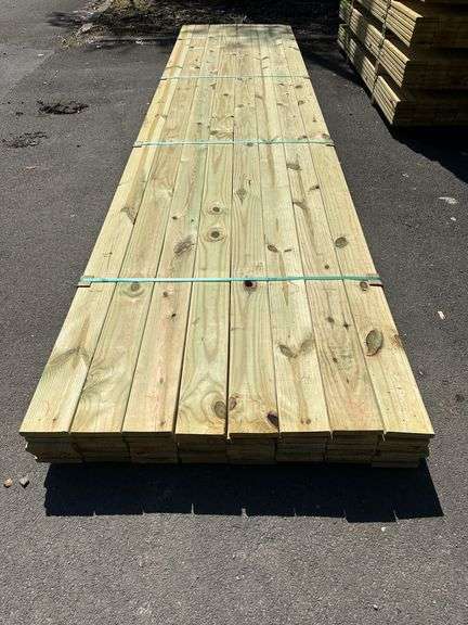 Pressure Treated Decking 5/4"x6"x16'