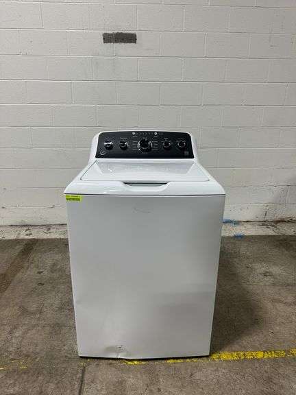 GE® 4.5 cu. ft. Capacity Washer with Stainless Steel Basket M#GTW485ASW0WB