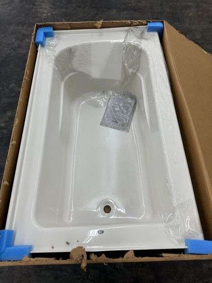 ProFlo "Hillsboro" 60'' x 36'' Soaking Bathtub For Alcove Installation, Biscuit