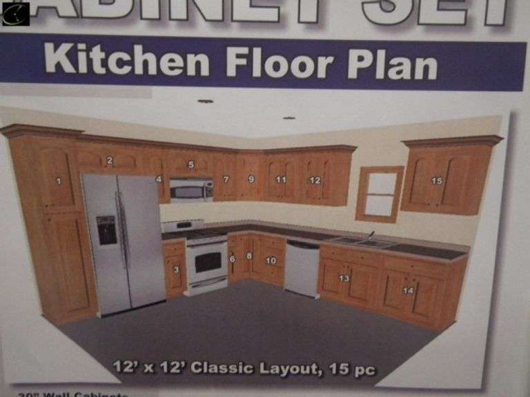 Arcadia White Kitchen Cabinet Set 12'x12'
