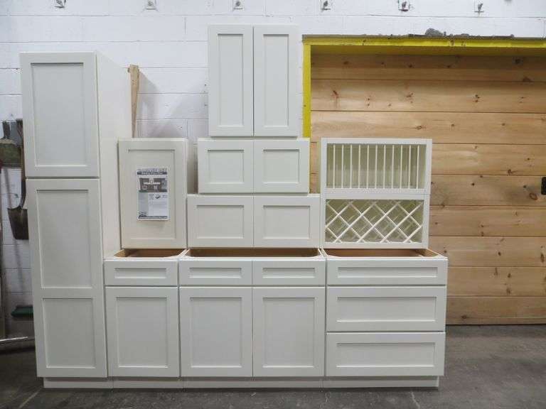 Arcadia Linen Kitchen Cabinet Set 16'