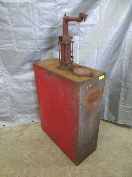 Oil Vat w/ Hand Pump 38x13x29"