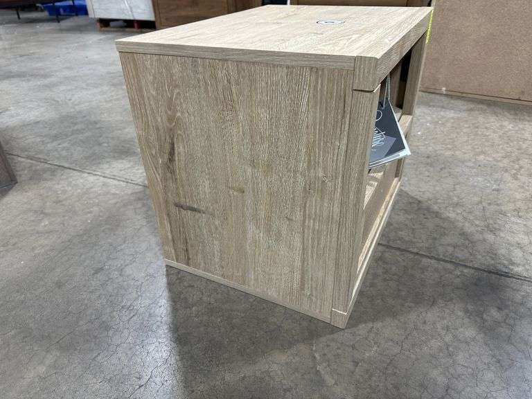 Cielden 21" 1 Drawer Charging Nightstand