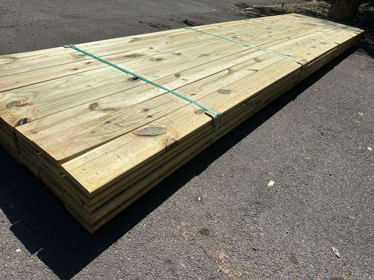 Pressure Treated Decking 5/4"x6"x16'