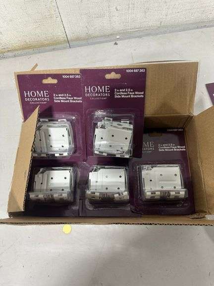 2 in. and 2.5 in. Cordless Faux Wood Side Mounting Bracket Set(6x$)