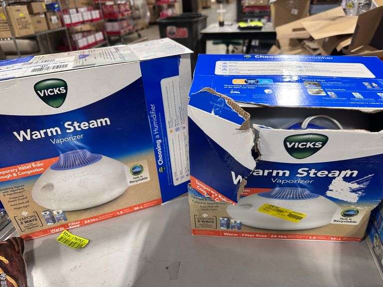 Vicks Warm Steam Vaporizer Humidifier (2x$)