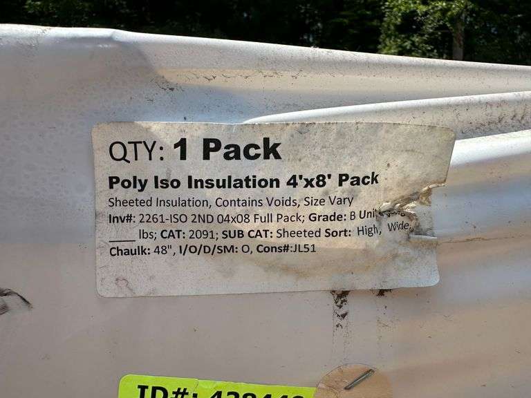 Poly Iso Insulation 4'x8' Pack