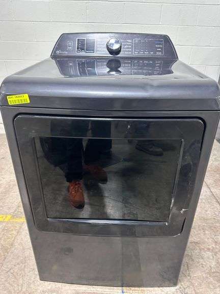 GE Profile 7.4 cu. ft. Smart Electric Dryer with Steam, Sanitize Cycle and Sensor Dry M#PTD70EBPT1DG