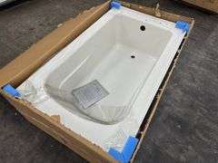 ProFlo "Hillsboro" 60'' x 36'' Soaking Bathtub For Alcove Installation, Biscuit