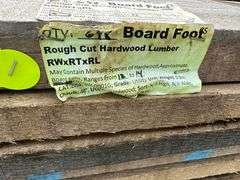 Rough Cut Hardwood Lumber RWxRTxRL (Longest Board 14')