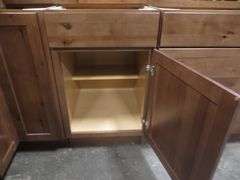 Rustic Walnut Shaker Kitchen Cabinet Set 12'x15'