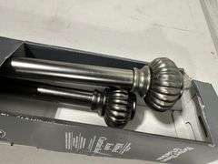 Ribbed Knob Curtain Rod